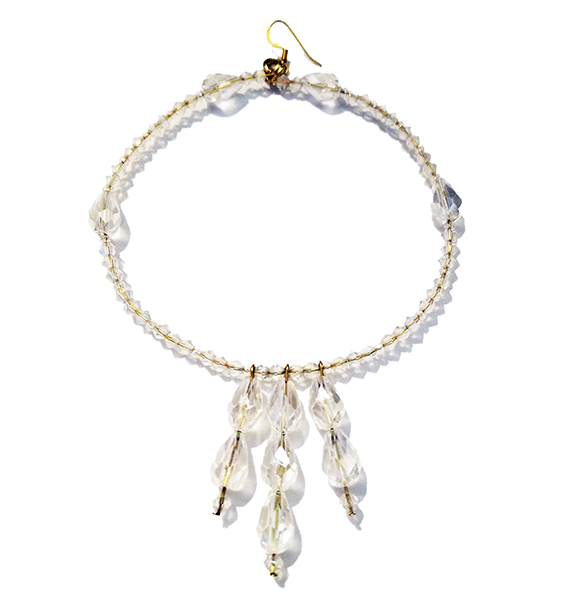 CRYSTAL CLEAR CHANDELIER EARRING image 0